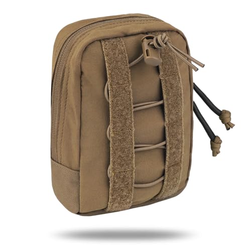 PETAC GEAR Tactical Vertical GP Pouch,Small MOLLE/Belt Medical Utility Organizer Pouches. - color: CB