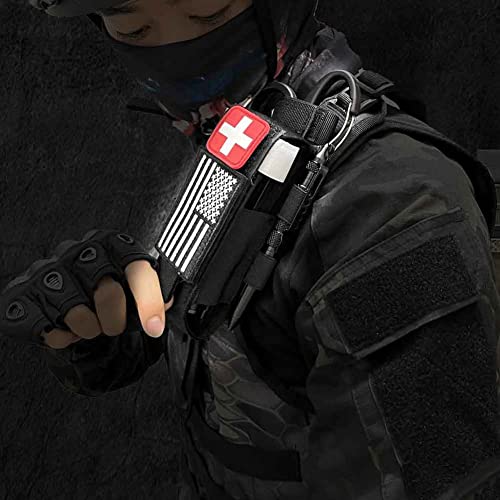 Upgrade Laser Cut 1000D Molle Torniquet Pouch, Tactical Medical Tourniquet Pouch Holster - color: Pouch Only-TAN