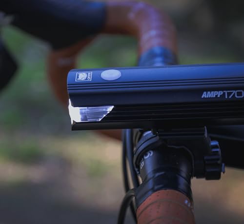 CATEYE AMPP USB Rechargeable Bike Light | Commuters, Road Cyclists & Mountain Bikers, Day & Night Riding Modes, IPX4 Waterproof, Tough & Durable - style: Ampp1700