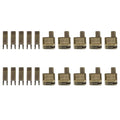 uxcell 10Sets Zipper Repair Kits, #10 Retainers Box & Insertion Pins, Metal Latch Sliders for Bags Coats Open-end Zippers Replacing, Bronze Tone - color: Bronze Tone, size: #10