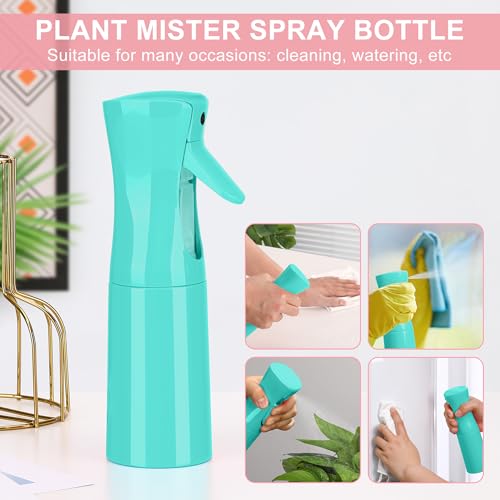 (Blue Hair Mister Spray Bottle ，Spray Water Bottle Fine Mist Refillable Plants（6.8OZ /200ML） Barber，Showering Pets, Plants, travel, Ironing and Cleaning ﻿ ﻿ ﻿(Continuous Spray) - color: Blue