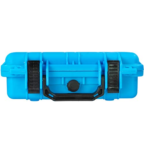 Eylar Protective Gear and Camera Hard Case Waterproof Dry Box with Foam 11.6 Inch 8.3 Inch 3.8 Inch (Light Blue) - color: Light Blue