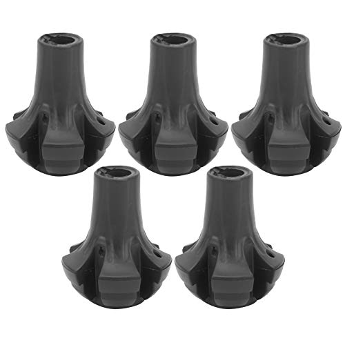Demeras Trekking Pole Tip Protectors Portable Round Heavy Duty Rubber Wakling Stick Tips for Hiking,Camping Stick with Absorb Impact of Hard
