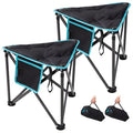 FUNDANGO Folding Tripod Stool, 2 Pack Lightweight Portable Fishing Chair with Thick Padded Seat, 440 Lbs Heavy Duty Outdoor Camping Chairs with Carry Bag for Walking Hunting Hiking Travel - color: Black Tripod-2 Pack