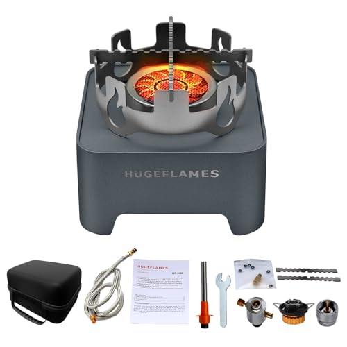 Propane Camping Stove with Carrying Case & Ignition Portable Gas Stove for Outdoor Camping BBQ Hiking - style: Infrared Burner