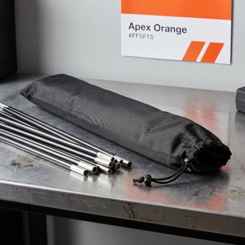 LIOOBO Tent Pole Bag: Trekking Poles Carrying Bag Replacement Case for Walking Stick, Portable Long Storage Pouch for Camping Hiking Party Tent 3pcs - size: 60.00X13.00CM
