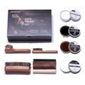 RAPSAKEMOH Shoe Polish Kit, Horsehair Brush Shoe Shine Kit For men - color: Light Brown