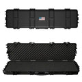 Hard Rifle Case 42.9" with Wheels, IP67 Waterproof & Crushproof Gun Case, TSA Approved Lockable Storage for Rifles, 3 Layer Pick and Pluck Foam + FREE Extra Cubed Foam Insert - style: 53 Inch Rifle Case