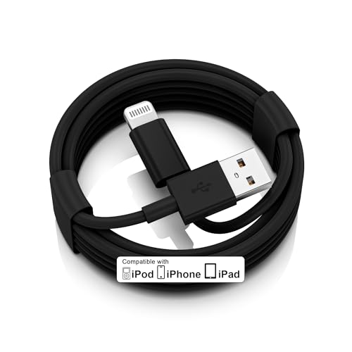 iPhone Car Charger Cord, USB to Lightning Cable for CarPlay, 3FT Black | For Apple iPhone 14/13/12/11 Series, USB A to Lightning Charging Cable, Fast Charging and Data Transfer - color: Black, size: 3FT