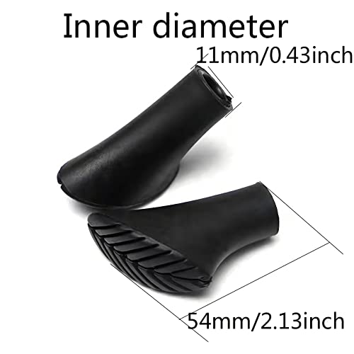 8pcs Assorted Replacement Tips Hiking Stick Walking Trekking Pole Protector for Hiking Poles, Walking Sticks, Trekking Poles