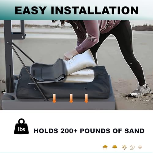 Basketball Hoop Sandbag，Weather-Proof Heavy Duty Weighted Base Anchor for Basketball Hoops, Basketball Hoop Anchor Can Hold in Excess of 200 lbs，Extra Safety for Your Sport