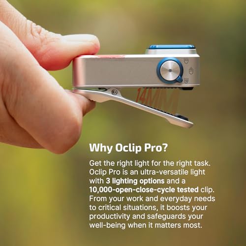 OLIGHT Oclip Pro Rechargeable EDC Clip-on Flashlight, Stars & Stripes - color: Stars & Stripes Edition