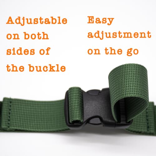 Backpack Chest Strap, Universal Add on Adjustable Sternum Strap, Chest Belt Replacement, with Heavy Duty Quick Release Buckle Clip, for Travel, Hiking, Camping, School - color: Sage Green