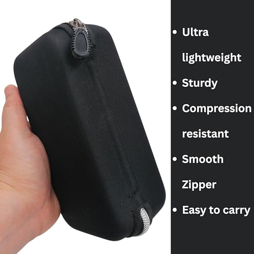 Clip on Case for Glasses, Clip on Sunglasses Case, Glasses Organizer for Clip-on, Semi Hard Shell Zipper Ultra-Light 4 Slots