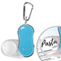 OttLite Pocket LED Magnifier with Carabiner Clip, Light Blue | 3.5x Pocket LED Magnifier | Automatic On/Off | Carabiner Clip Included - color: Light Blue