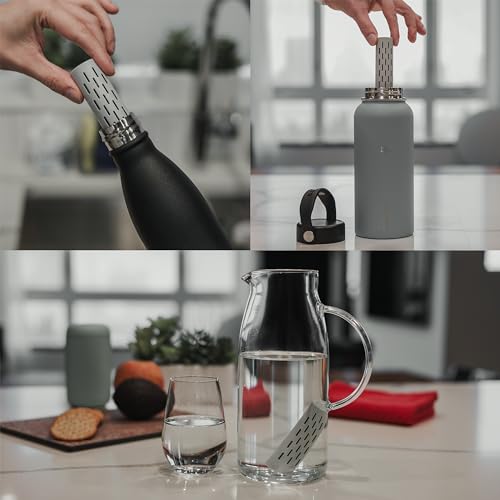 GOFILTR Alkaline Water Infuser - 9.5 pH + Electrolytes for Any Water Bottle/Small Pitcher, 750 Refills / 3 Months, Ionized Mineral Water Infuser (1 Pack) - color: Alkaline - Original