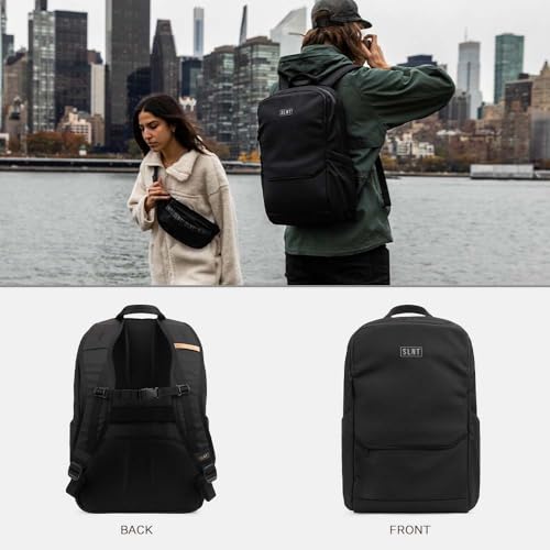Silent Pocket SLNT Essential Backpack with Faraday Laptop Sleeve (18 Liter) | Water-Resistant 700D Fabric, RFID Pocket, Luggage Pass-Through, Sternum Strap, Fits up to 16 Inch Laptops - size: 18L