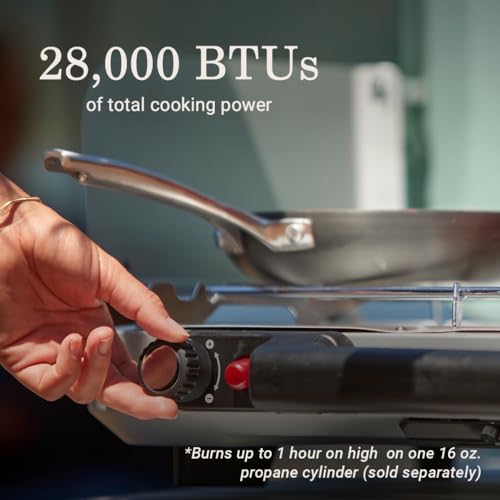 Coleman Cascade 328 3-Burner Camping Stove, Portable Cooktop with 28,000 BTUs, Matchless Lighting, & Dual Wind Guards, Great for Outdoor Cooking, Camping, Tailgating, Grilling, BBQs, & More - size: 3-burner