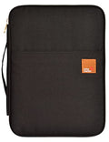 Lanola A4 Document Bags Portfolio Waterproof Business File Holder Travel Gear Organizer Electronics Accessories Bag - color: Black