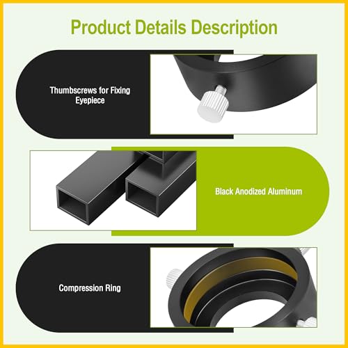 Astromania Universal Camera Photo Eyepiece Adapter 44-52mm with T2 Thread - size: Eyepiece Adapter 44 - 52mm