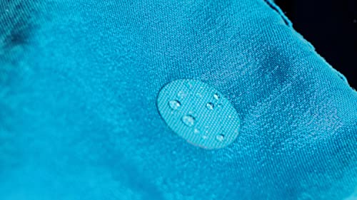 Stick-On Repair Patches for Down Jackets, Tents, 11 Pcs, Turquoise | 30+ colors, self-adhesive nylon polyester, tear-cold-heat resistant, fix puffer coats, sleeping bags, pvc, no sewing - color: Turquoise
