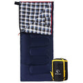 REDCAMP Cotton Flannel Sleeping Bag for Camping Backpacking, Adults Cold Weather Envelope Sleeping Bags with 2/3/4/6lbs Filling - color: Blue with 2lbs Filling