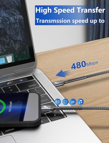 USB C Cable 10FT 2Pack Long USB A to USB C Charger Cables iPhone USBC Cable - color: Grey, size: 10FT, style: USB A to USB C