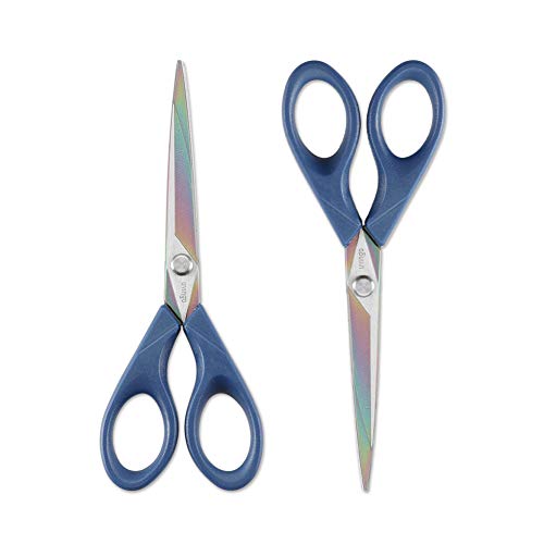 LIVINGO Titanium Scissors 7" All Purpose Shears 2 Pack