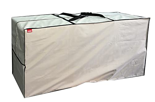 Outdoor Rectangular Cushion/Cover Storage Bag, Protective Zippered Storage Bags with Handles, 60"X20"X28" Beige - color: Beige, size: 60"X20"X28"
