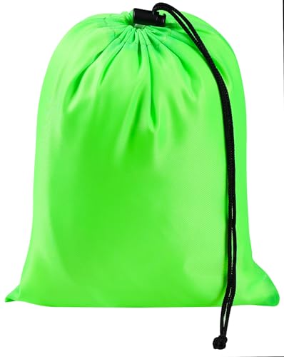 PALTERWEAR Drawstring Bag with Toggle - Nylon Cinch and Ditty Pouch Six-Pack (Green, 7 x 9 Inch, Set of 6) - color: Green, size: 7 x 9 Inch