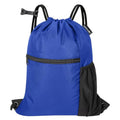 HOLYLUCK Men & Women Outdoor Sport Gym Sack Waterproof Drawstring Backpack Bag (Standard with drawstring, Blue) - color: Blue, style: Standard With Drawstring