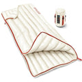 ZOOOBELIVES Ultralight Down Sleeping Bag for Adults, 27 oz 650 Fill Power, 50°F Comfort, 32°F Lower Limit, Lightweight 3-Season Backpacking Camping Bag with Compression Sack, AlpliveT400 - color: White
