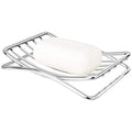Soap Dish Stainless Steel Bar Soap Holder for Shower Bathroom, Self-draining Soap Dishes Sponge Holder for Kitchen Sink, Easy Cleaning Quick Dry(Soap Saver Not Included) - color: Chrome-1 Pack
