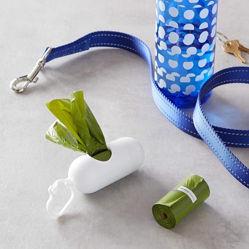 Amazon Basics Premium Leak Proof Dog Poop Bags with Dispenser and Leash Clip, Lavender Scented, 13" x 9", 540 Count (36 Rolls of 15) - style: 540 Bags