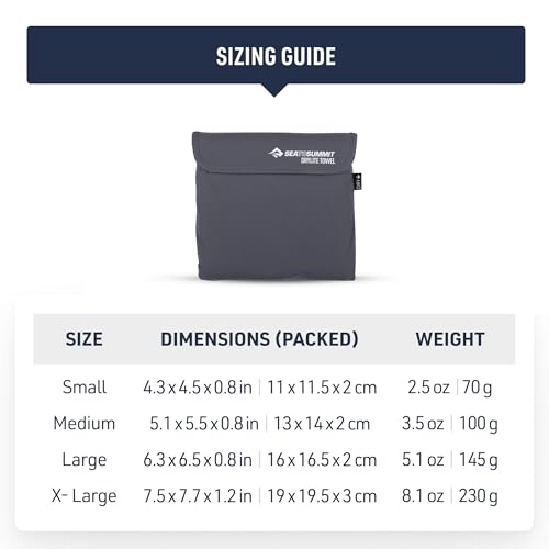 Sea to Summit Drylite Towel, Lightweight Camping and Travel Towel - color: Desert, size: Large