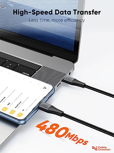 CableCreation Short USB C to USB C Cable 60W, USB C Charger Cable 0.8FT - size: 0.8FT, style: C to C