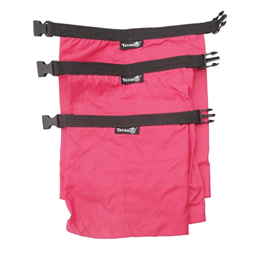 TRENDBOX Roll Top Waterproof Dry bag Kit Storage Compression Bag Sack Poch Packing Organizers Water Resistant Camping Travel - color: Magenta