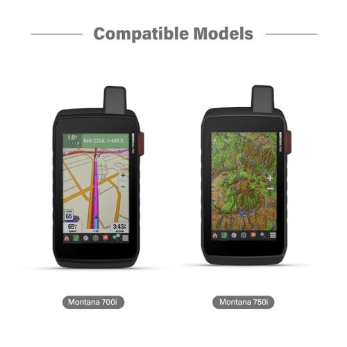 TUSITA Case Compatible with Garmin Montana 760i 750i 710i 700i 700 710 - Silicone Protective Cover - GPS System Accessories