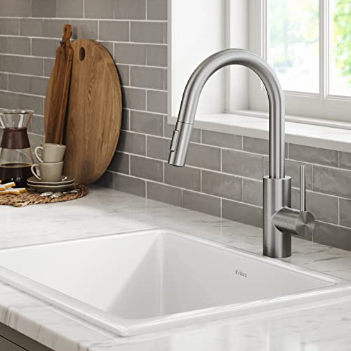 KRAUS Spot Free Stainless Steel Pull Down Kitchen Faucet KPF-2620SFS - color: Spot-Free Stainless Steel, style: Pull Down Faucet