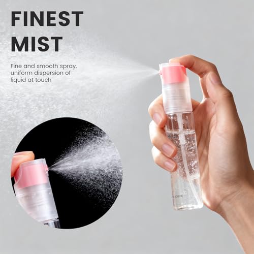 4 Pack Refillable Spray Bottle, Reversible Small Empty Spray Bottle with Fine Mist, Leak Proof - for Cleaning Solutions, Mosquito prevention, Face & Hair Mist - 4pk 1 OZ / 30 ML - color: Terracotta, size: 1 Ounces