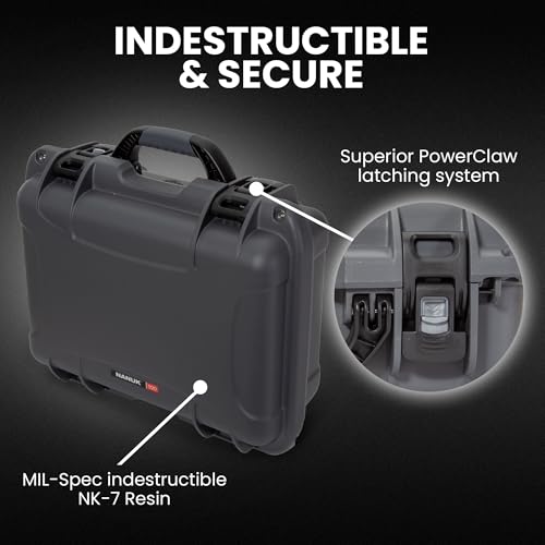 NANUK 920 Hard Case – Waterproof Travel Hard Case with Customizable Cubed Foam, 16.7” x 13.4” x 6.8”, Dustproof & Impact-Resistant, Airline Carry-On Approved – Graphite - color: Graphite, style: Standard Foam
