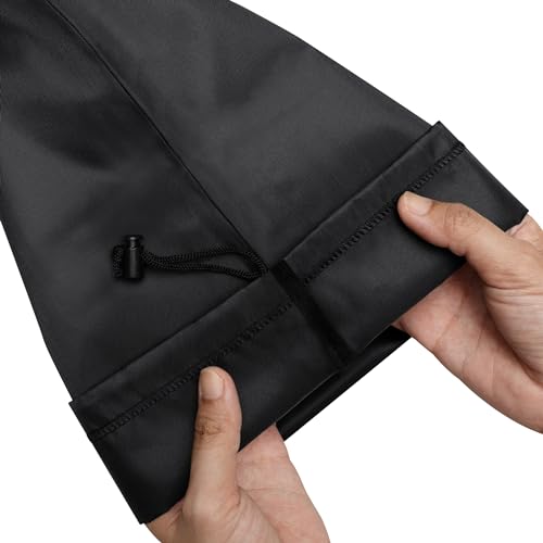 PALTERWEAR Drawstring Bag with Toggle - Nylon Cinch and Ditty Pouch Six Pack (Black, 7 x 9 Inch, Set of 6) - color: Black, size: 7 x 9 Inch