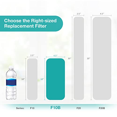 SimPure 5 Micron 10" x 4.5" Whole House Sediment Water Filter Cartridge - size: 8 Count (Pack of 1), style: 10" x 4.5"
