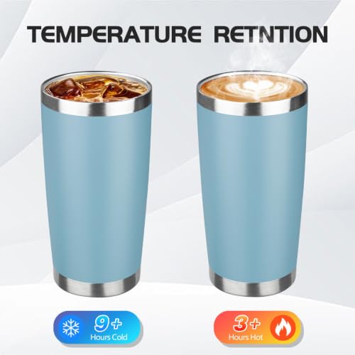 StarSpeed 20oz Stainless Steel Travel Coffee Tumbler,Maya Blue - color: Maya Blue