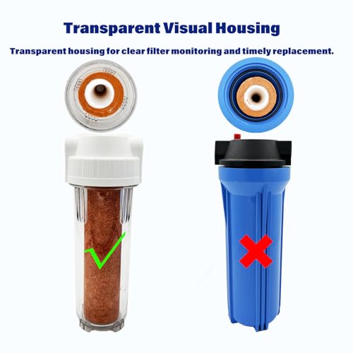 Dual Stage RV Water Filter System, Camper Water Filter, Inline Filtration for RVs, Boats, Motorhomes, Marine & Garden, with 304 SS Mounting Bracket & 3/4" GHT Garden Hose Fitting, Includes PP & CTO - size: 1025DWC_2
