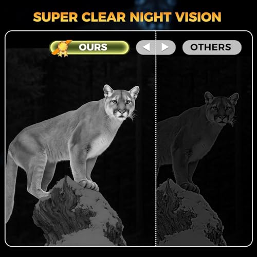4K 84MP WiFi Trail Camera, Wildlife Camera with Night Vision | Game Camera with 0.1s Trigger & 130°Wide Angle, Trail Cameras with IP67 Waterproof Suitable for Outdoor Wildlife Detection
