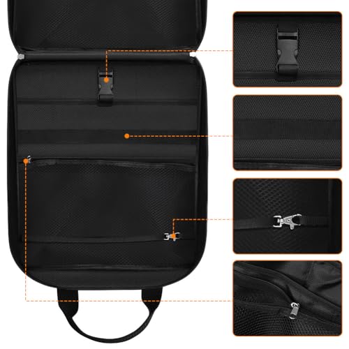 Large Camp Kitchen Organizer, High Capacity Camping Cooking Utensils Bag, with Paper Towel Holder, Multi-pocket Waterproof Camping Utensils Holder for BBQ Outdoor Cooking Essentials