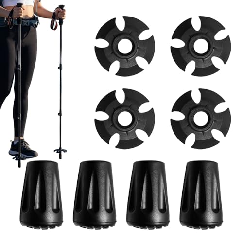 0.34 Inch Rubber Tips for Trekking Poles
