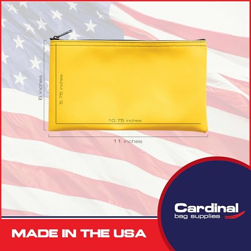 Multi-Purpose Zipper Bag, Yellow, 11 x 6 Inch | Reusable, Travel Pouch, Lightweight, Makeup Organizer - color: Yellow