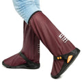IwIeIaIrI PVC Waterproof Rain Boot Covers with Safety Reflector, Red, M - color: Red, size: Medium